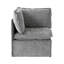 Fauteuil d'appoint modulaire à un bras avec structure en fer léger et housse-132447490