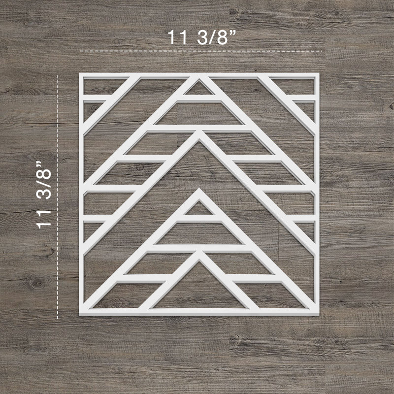 Panneaux muraux décoratifs Gilcrest, H 11,375 po x l 11,375 po x P 0,375 po
