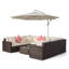 Yancey 5 Seater Rattan Corner Sofa Set