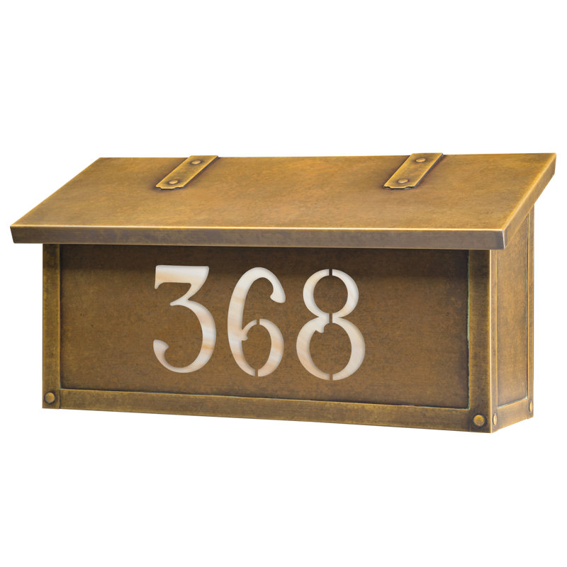 Boîte aux lettres murale classic, Oui, Laiton chaleureux