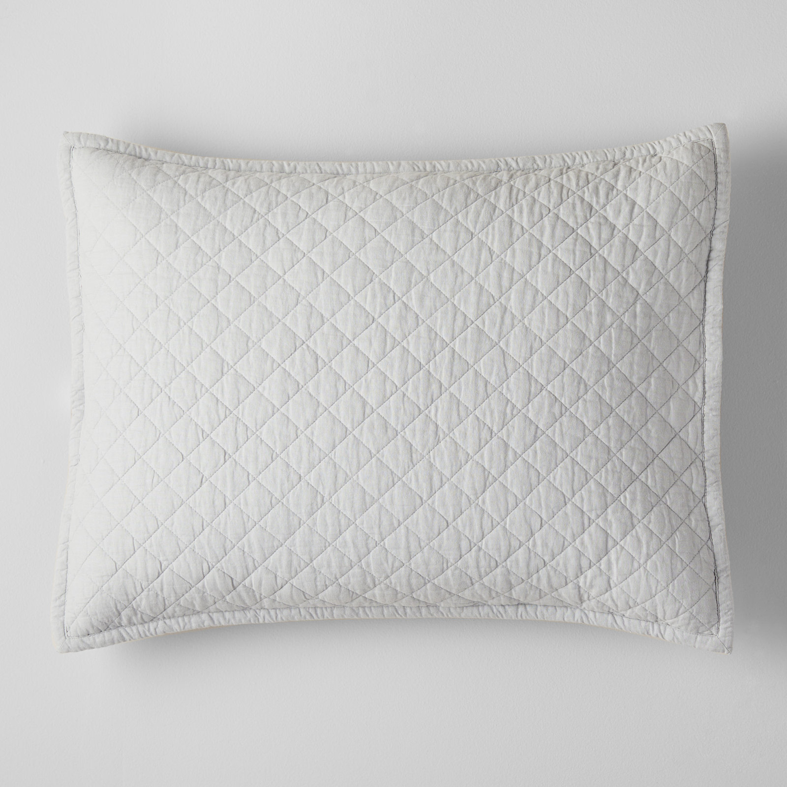 Jeffen Linen Blend Sham Set, King, Stormy Blue