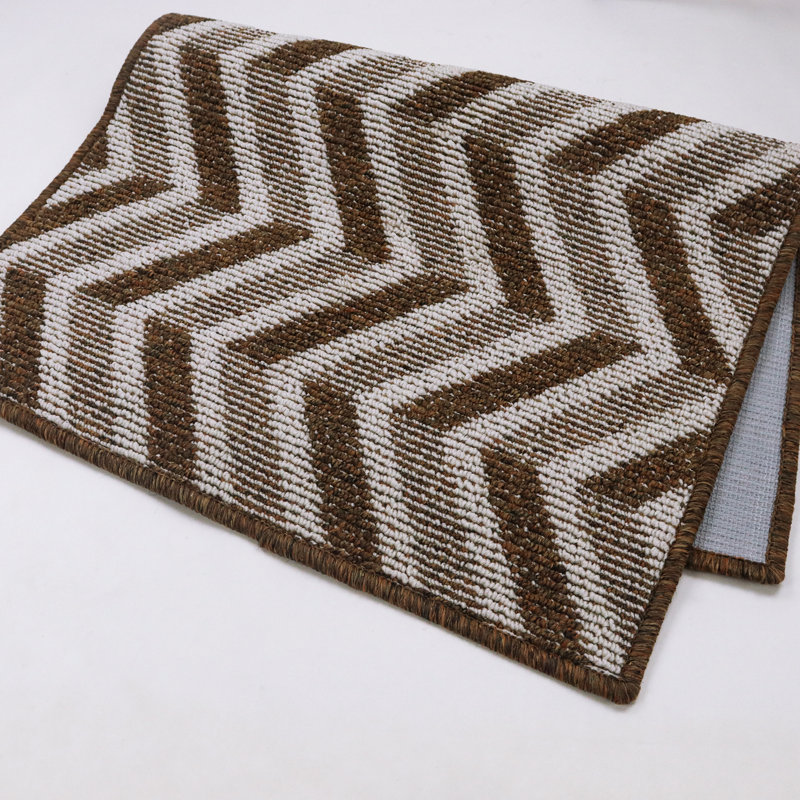 Tapis d'entrée antidérapant Welcome, L 24 po x L 35 po, Kaki