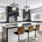 Narquise 4 - Light Iron Dimmable Chandelier