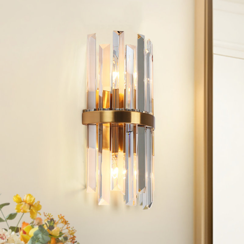 Josse Crystal Flush Mounted Sconce