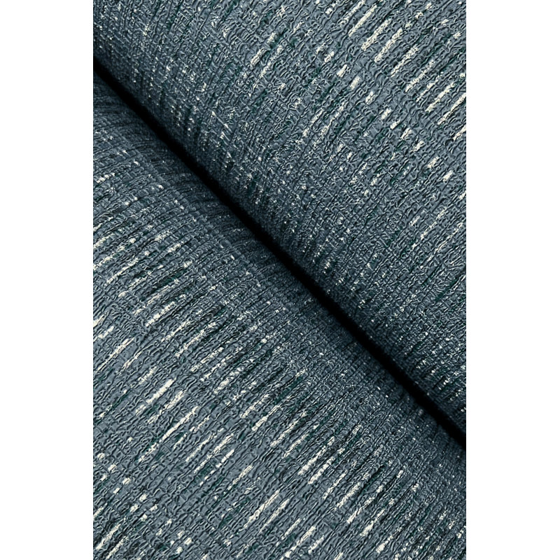 Striped Wallpaper Roll, Denim
