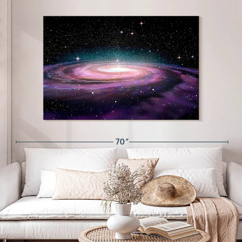 Oberle Deep Space Spiral Galaxy, 34" H x 51" W