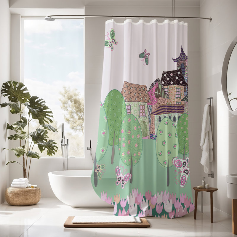 Bethsheba Shower Curtain, 83" H x 70" W