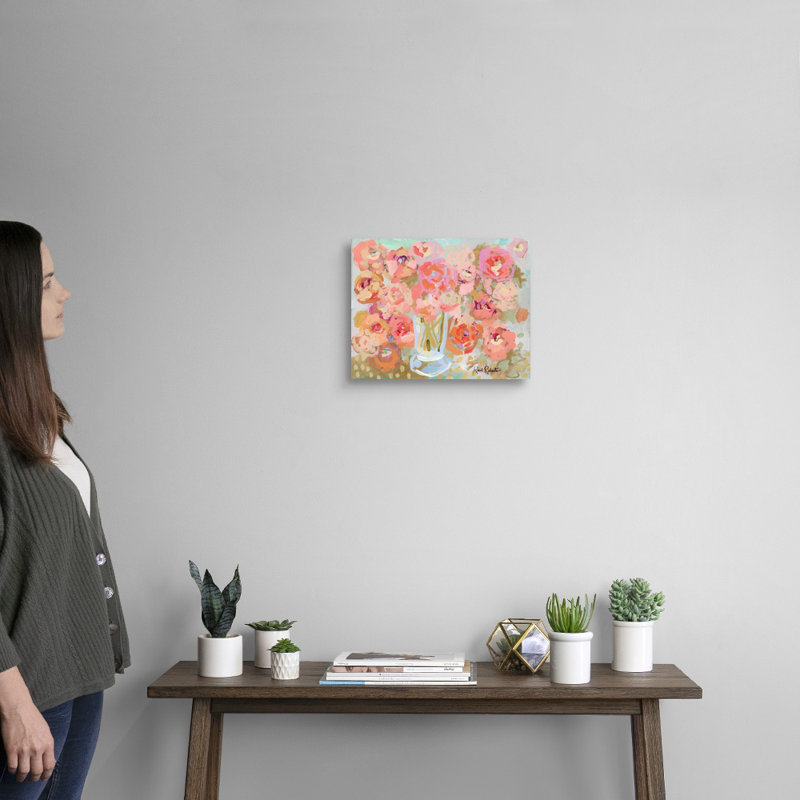 Reproduction d'art - Bounteasant Blooms par Kait Roberts, H 11 po x l 14 po x P 1,25 po, Toile tendue
