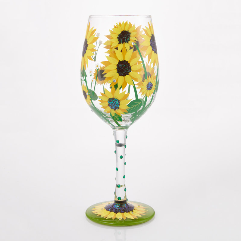 Verre à vin 15 oz Lolita Sunflower