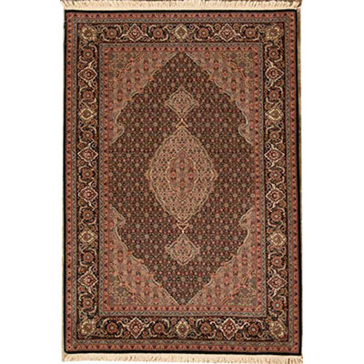 Tapis vert noué à la main de haute qualité