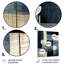 «Blue Azure Geometric Collages - Abstract Collages», art mural en métal-2076856765
