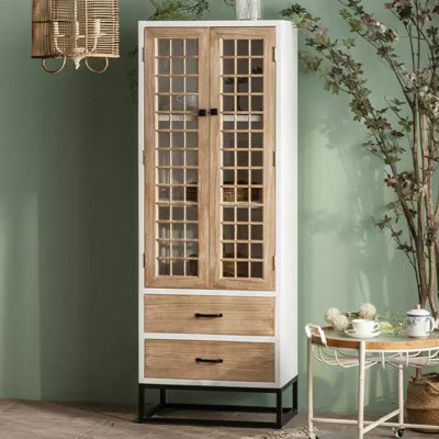 Vaisselier en bois manufacturé rétro