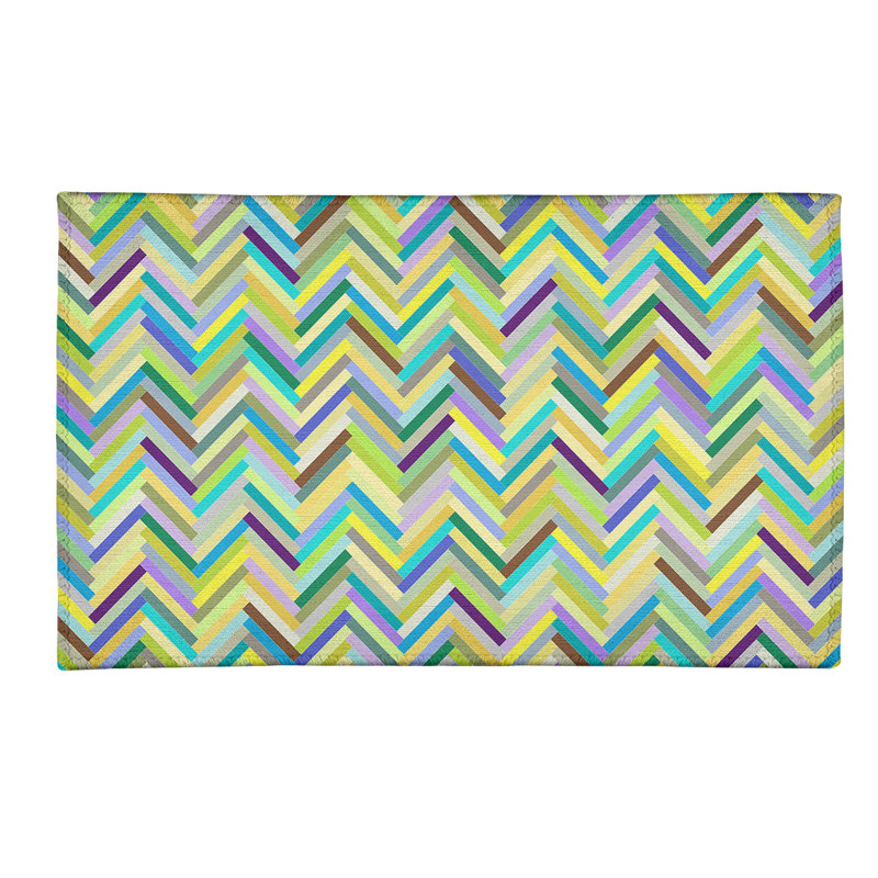 Chenille Geometric Indoor Rug, Rectangle 3' x 5'