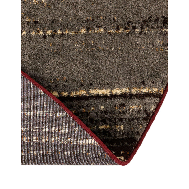 Ivetta Performance Abstract Indoor Rug, Round 6'