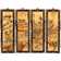 Ching Ming 36" H x 12" W 4 - Piece Wall Décor