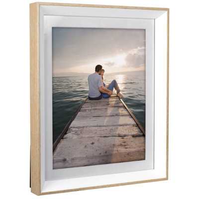 Wood Matte Picture Frame with Mat