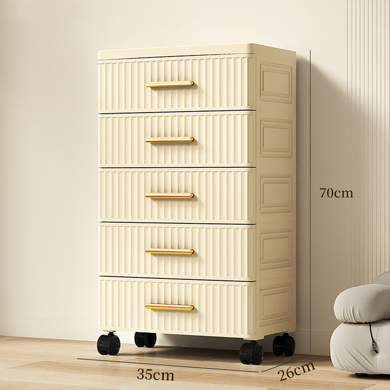 Plastic 5 - Drawer Standard Accent Chest