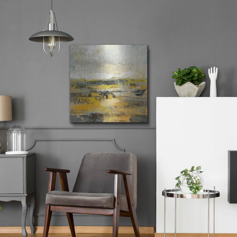  «Avant le printemps 1» par Silvia Vassileva, art mural en métal, 24 po x 24 po, H 24 po x l 24 po