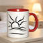 Minimalist Naturist Emblem Design, Non-Slip Ceramic Cup, Dishwasher Reusable Tea/Coffee/Milk/Water Cup.
