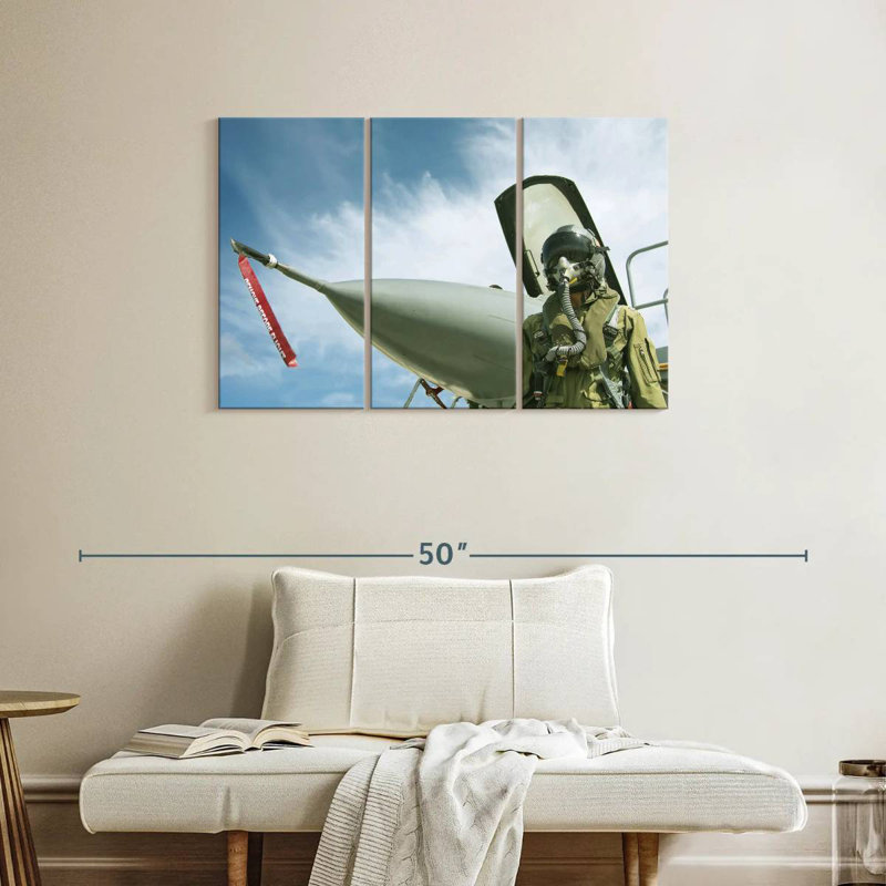 Pilote de chasse Lelar USAF, H 24 po x l 38 po