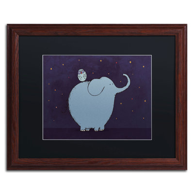 «Owl and Elephant» par Carla Martell, art encadré