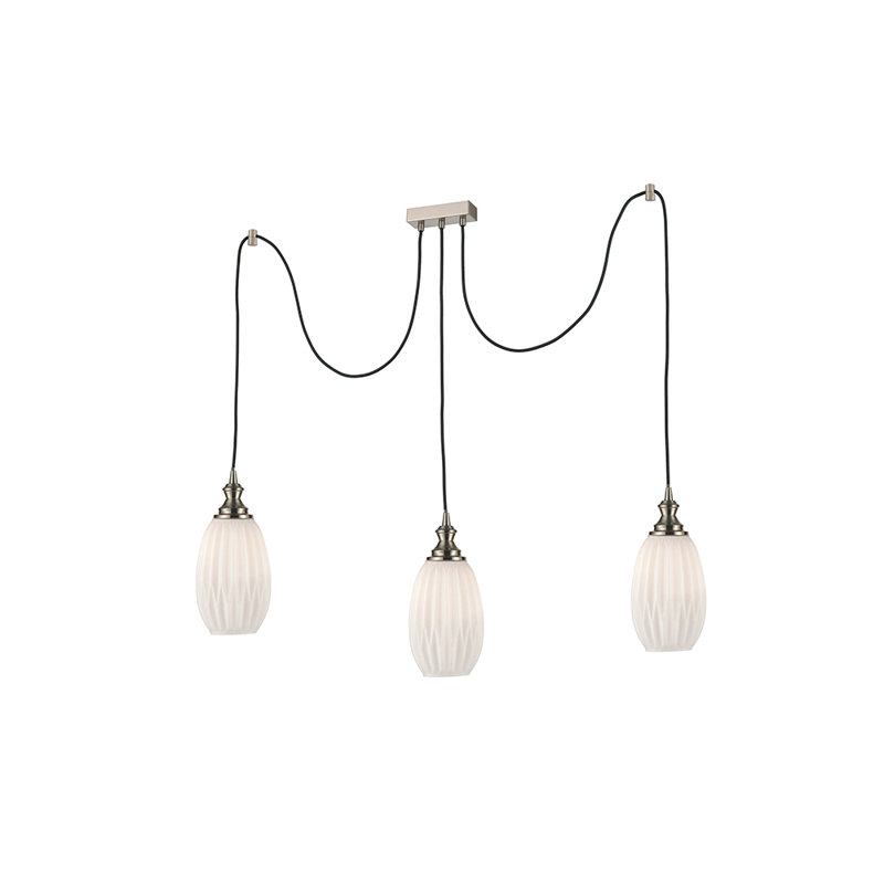 Armina 3 - Light Cluster Pendant, Black/Silver, White