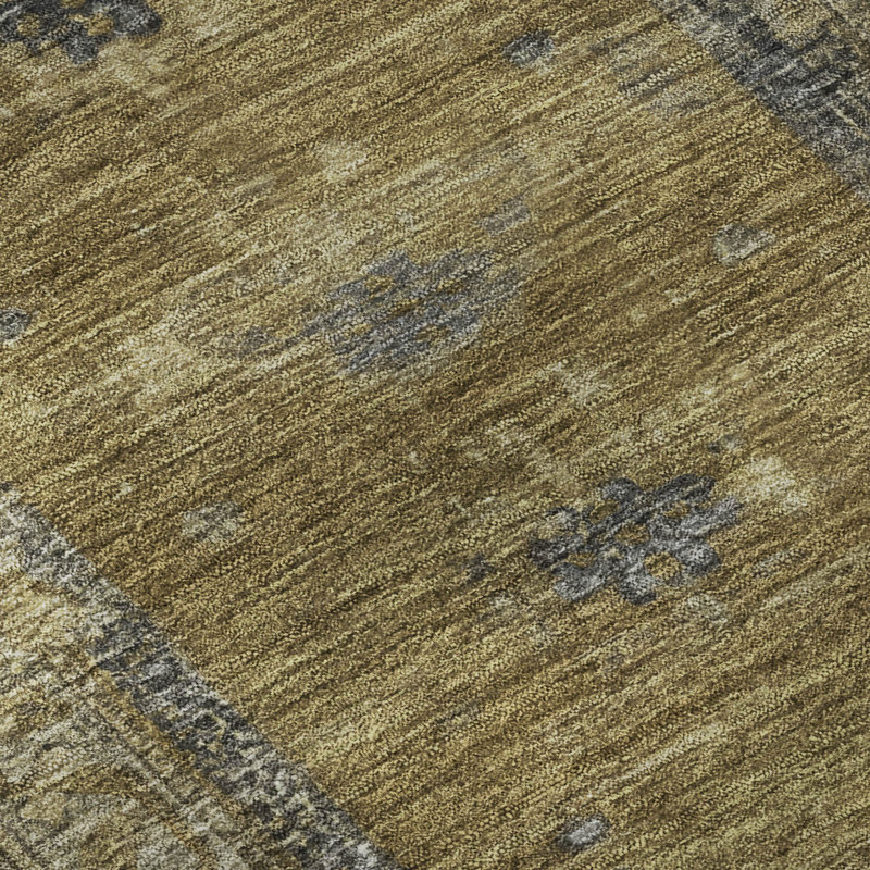 Premium Machine Washable Lubbers AMF1727 Global Rug, Rectangle 2'6" x 3'10"