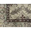 Élégant tapis en laine beige, tapis floral classique 1,5 x 2,7 pi
