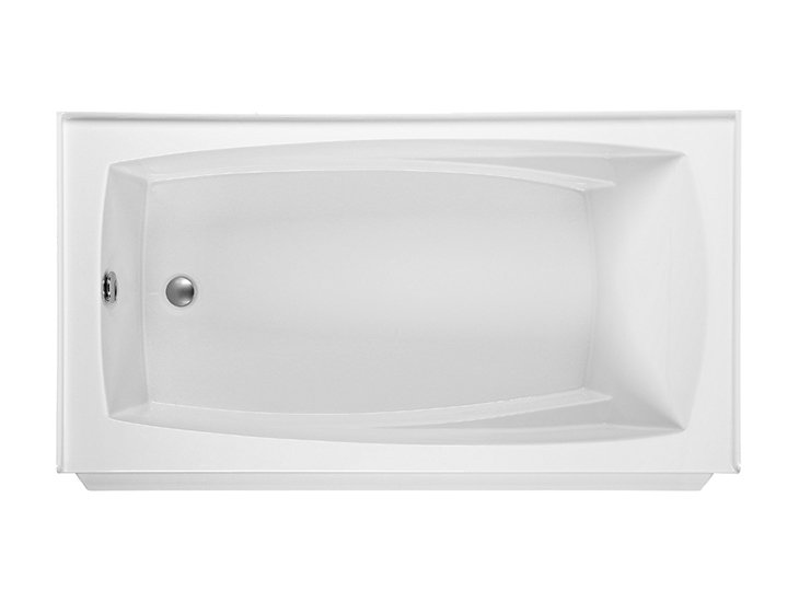 Wyndham 5 Alcove Soaker Tub - Matte, Left