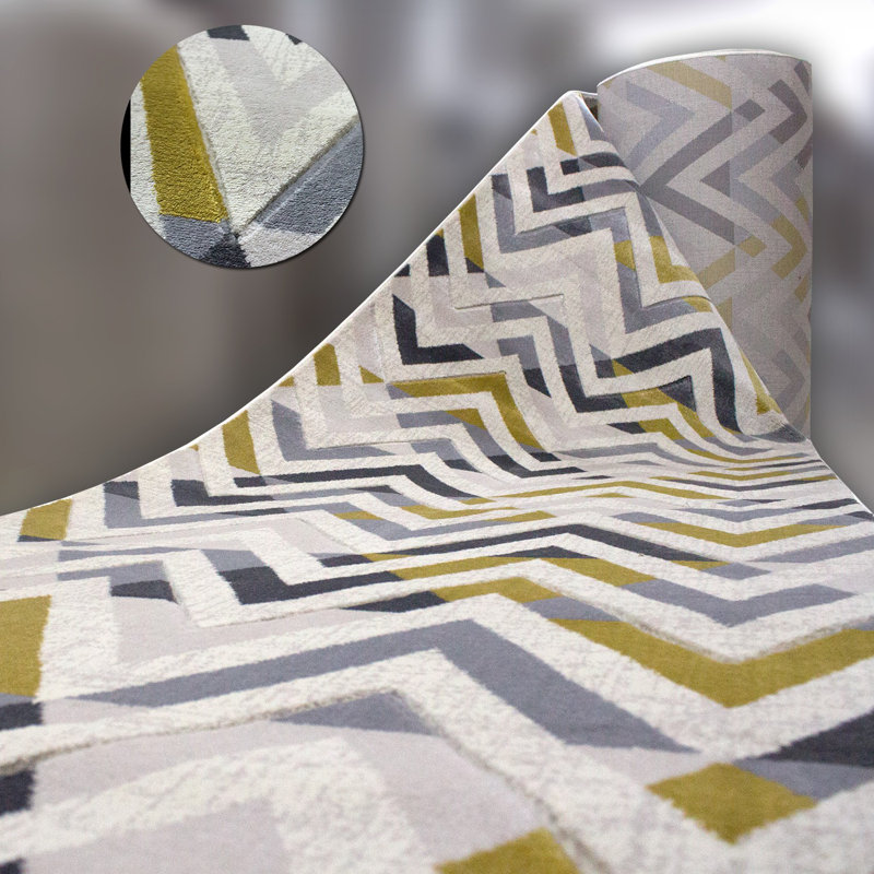 Luxurious Hall Carpet Runner, 2.6 x 19.7 ft | 100% Polypropylene, 2200 g/m² | Pile Height: 0.4 in | Jute Underlay | Durable, Easy to Clean | Perfect for Entryways & Hallways, Stylish & Functional Design