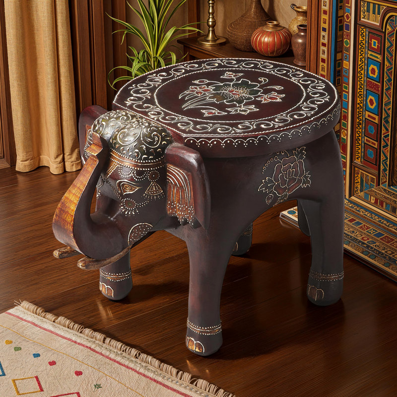 Botswana Hand Painted Side Table