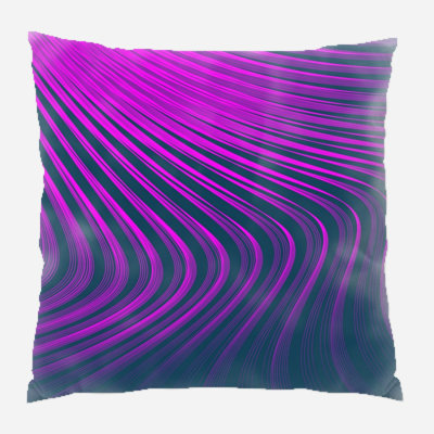 Coussin décoratif à lignes