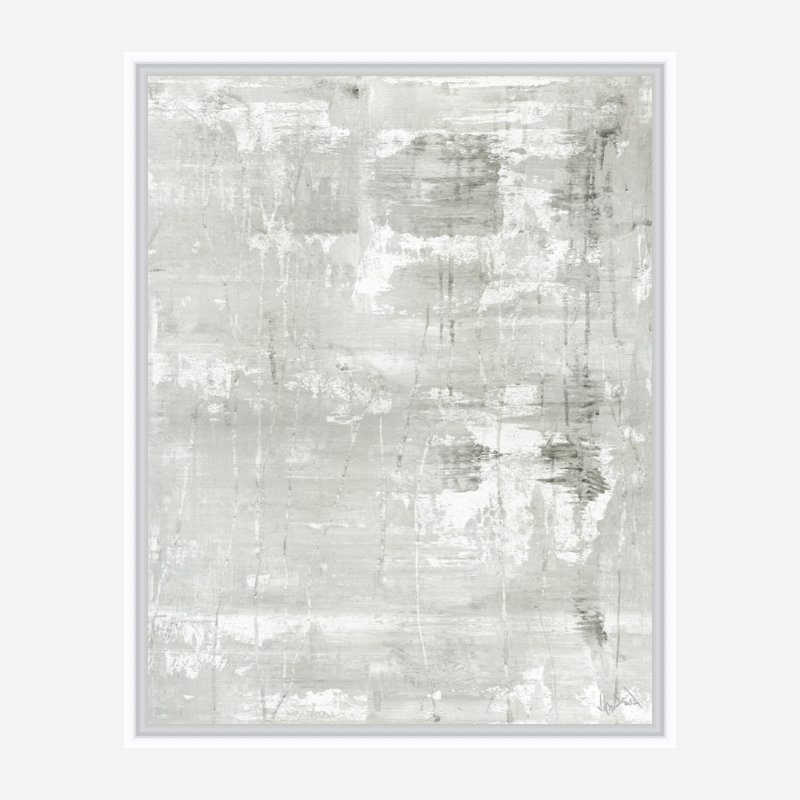 Gray On White II Print by John Beard, 26" H x 22" W x 2" D, White 