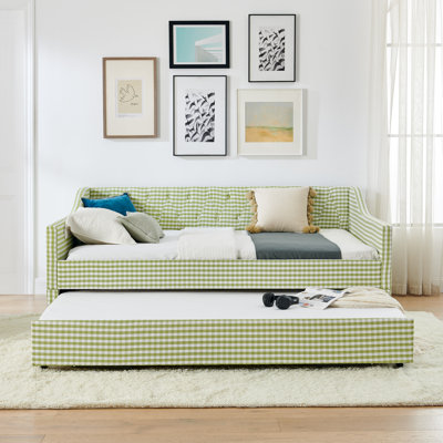 Full Daybed, Versatile 3-in-1 Convertible Couch Bed Transforms Into Twin Beds Or Large Combined Bed, Small Home Guest Bedroom Indoor Use