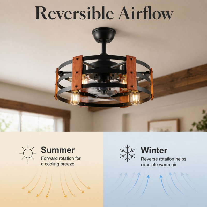 Ventilateur de plafond 19 po avec lumière
