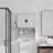 Bathroom Wall Cabinet With Doors, Adjustable Shelf, Towel Bar And Paper Holder-659125650