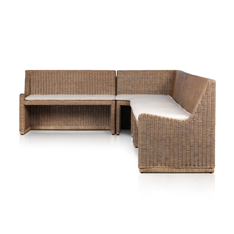 Senna L-Shape Dining Banquette, 32.5" H x 144.75" W x 83.25" D, Left Hand Facing