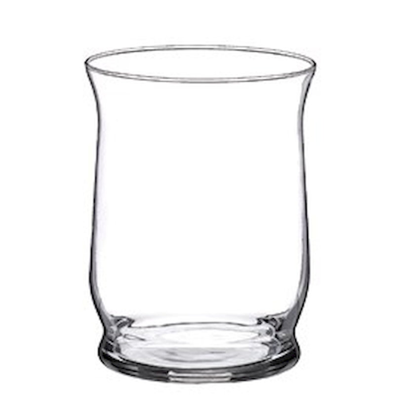 Glass Tabletop Hurricane, 6" H x 4.75" W x 4.75" D
