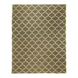 Flatweave Cotton and Wool Geometric Area Rug