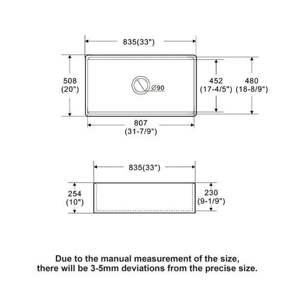 Dimensions du produit