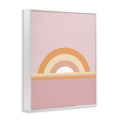 Giclée sur toile mauve et orange par Dominique Vari bk-068