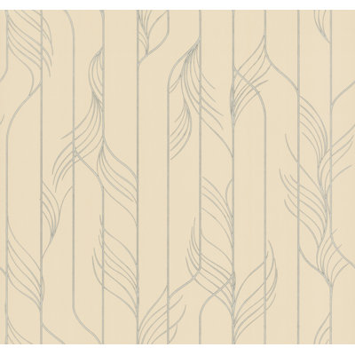 Elemental Thread Neutral Pearl and Silver Wallpaper