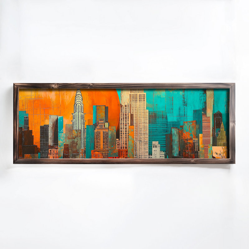Élégante peinture décorative en panneau de fibres à densité moyenne, 15,7 x 47,2 x 0,1 pouces | 100% panneau de fibres à densité moyenne avec épaisseur de 3 mm, cadre 100% bois de pin | Œuvre d'art imprimé UV pour la décoration intérieure, le salon, le bureau, l'esthétique moderne