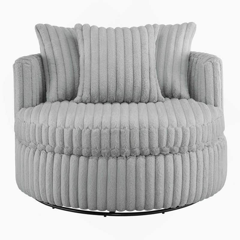 Fauteuil demi-tonneau surdimensionné Mindy