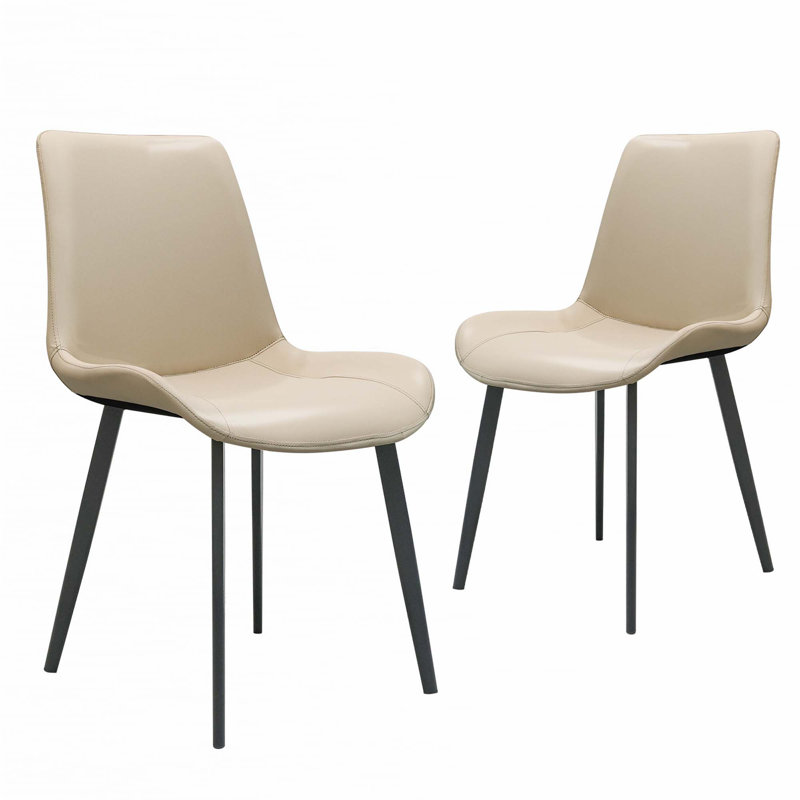 Chaise en polyuréthane avec pieds en métal