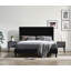 Grand lit plateforme tapissier Richers