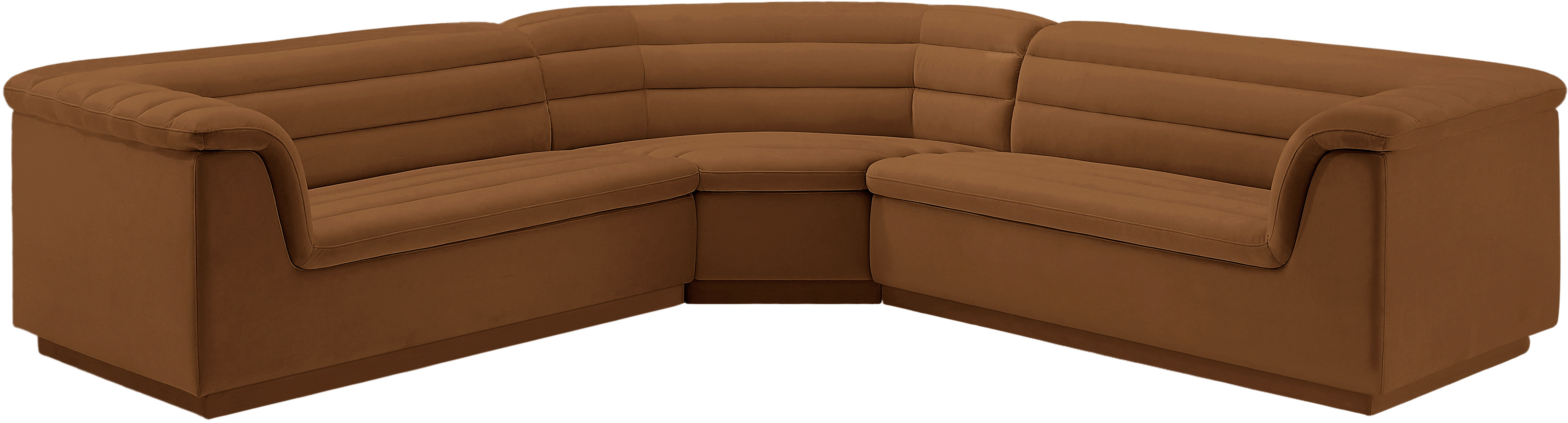 Iyaunna 3-Piece Velvet Sectional Sofa - Stylish Comfort