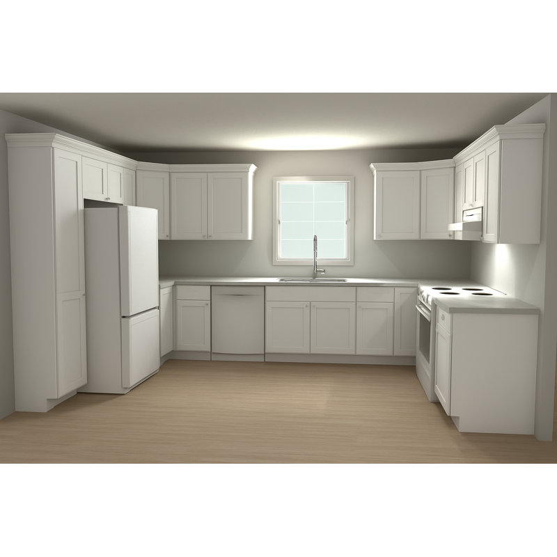 Dwelling Livingston U-Shape Pre-Assembled Kitchen Cabinet