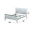 Très grand lit Timeless Platinum Profondeur, poids de 74 lb, élégant lit en bois synthétique au fini x 90 po, structure en bois-1128214570-1128214572