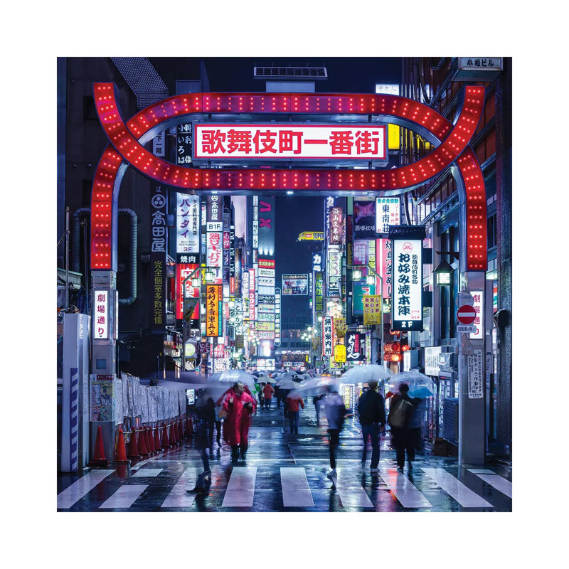 Nightlife At The Kabukicho District In Tokyo, Japan by Jan Becke - Wrapped Canvas Print, 66.04 cm H x 66.04 cm W x 1.91 cm D